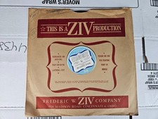 RARE ZIV Radio Transcription Disc 16