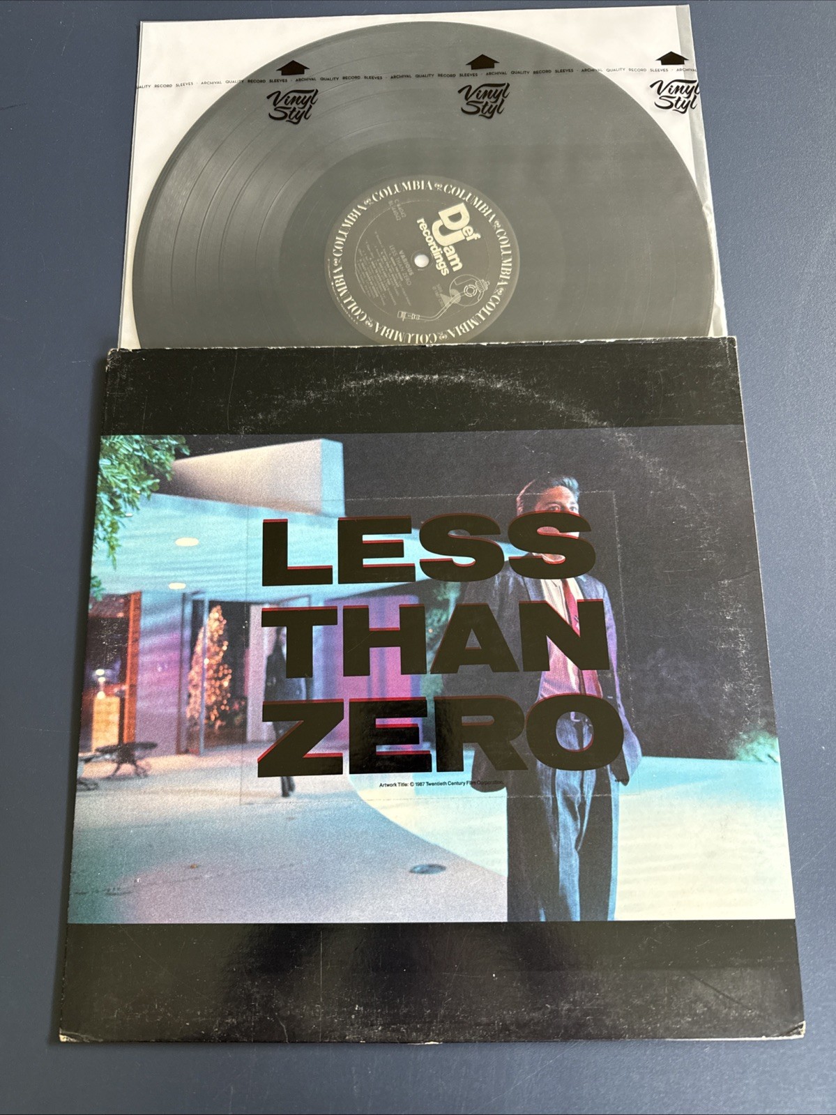 LESS THAN ZERO - Soundtrack 1987 Promo 1st Press LP Vinyl EX Promo