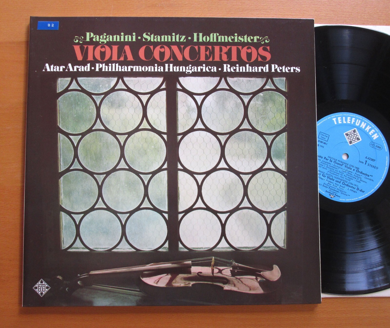 6.42007 Atar Arad Paganini Stamitz Hoffmeister Viola Concertos Telefunken NM