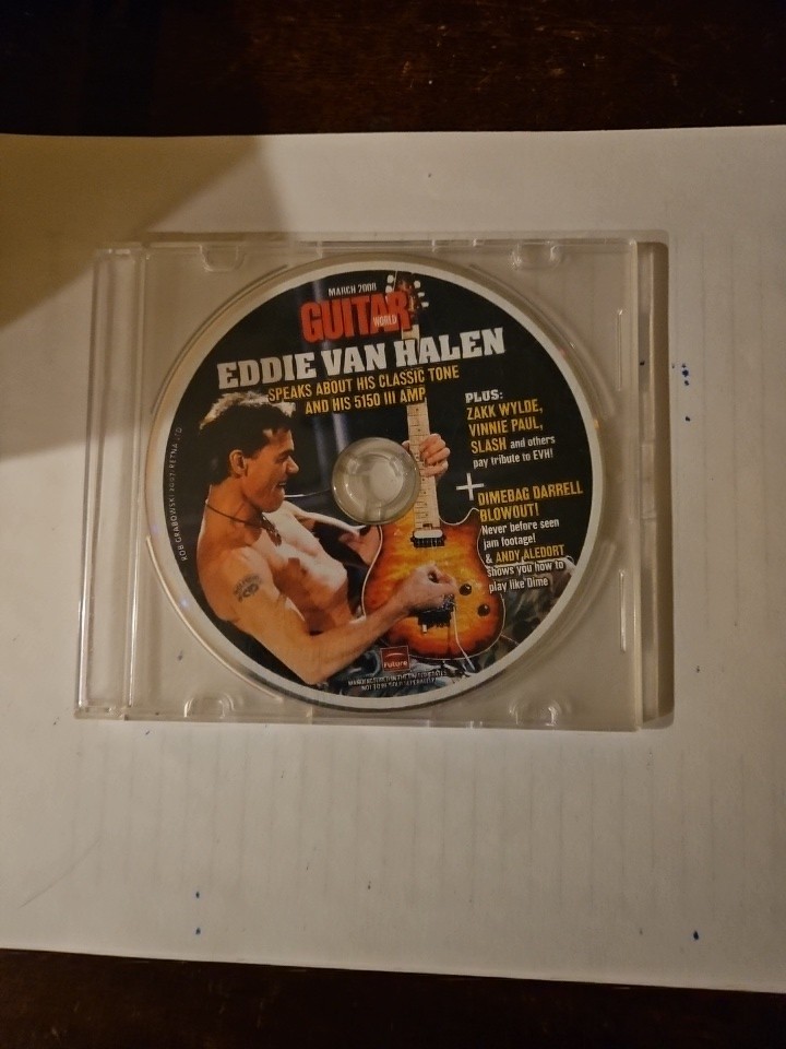 Vintage Guitar World march 2008 CD Rom Learn Eddie van Halen Slash Vinnie Paul