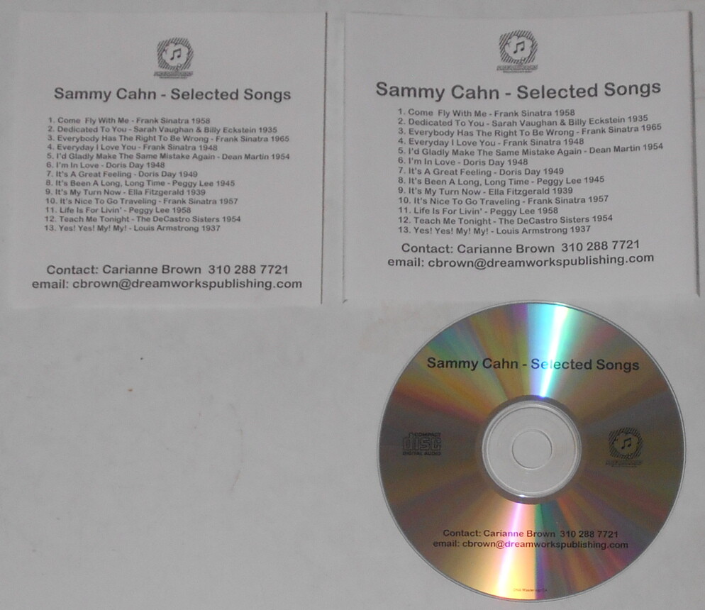 Frank Sinatra, Sarah Vaughan, Doris Day, Peggy Lee Louis Armstrong  U.S promo cd