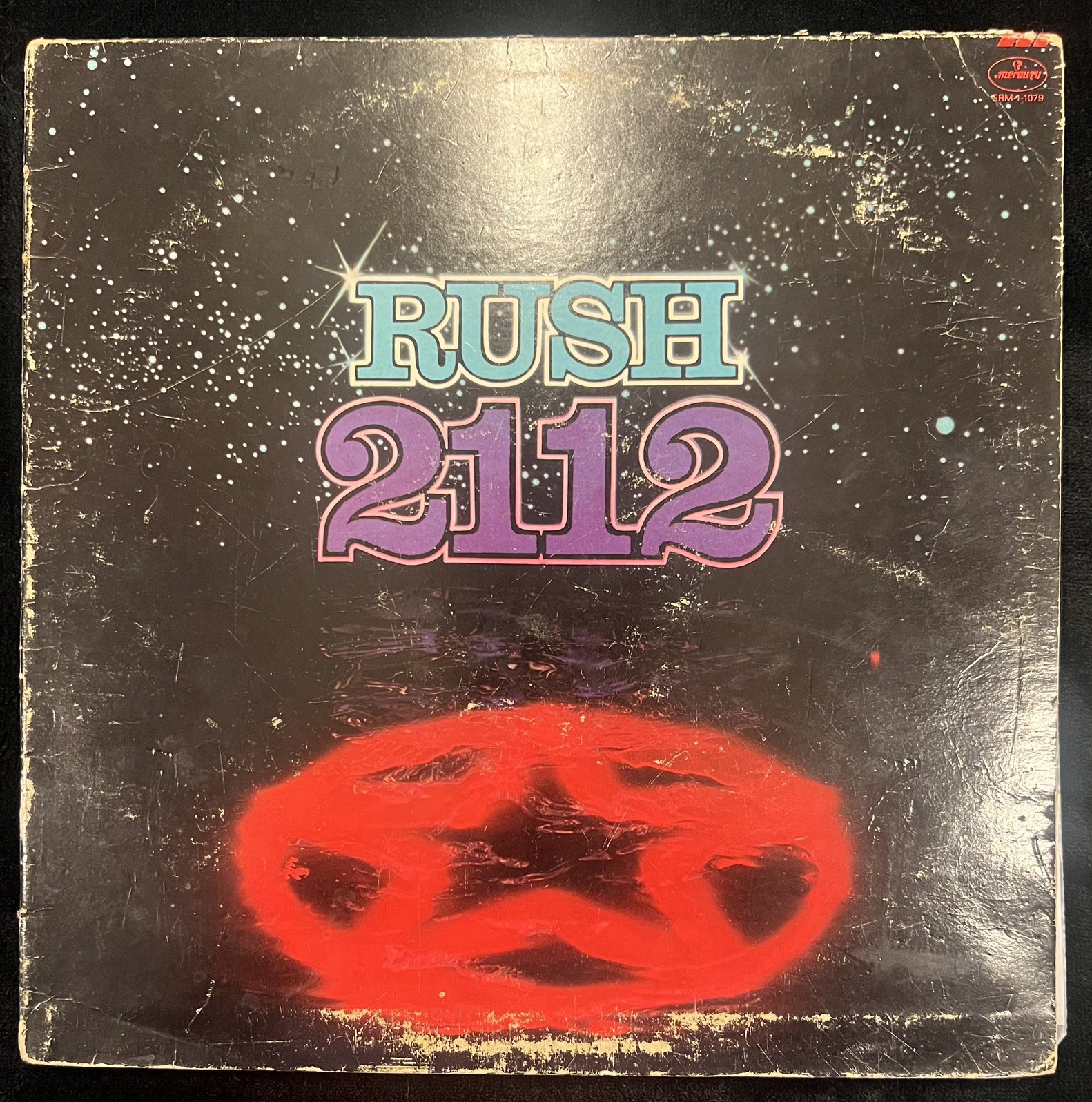 Rush 2112 LP Mercury SRM-1-1079 MASTERDISK Both Sides Vintage Vinyl G
