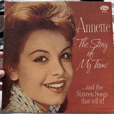 ANNETTE FUNICELLO The Story of my Teens - 1962 12” LP +Booklet / Signed Litho picture