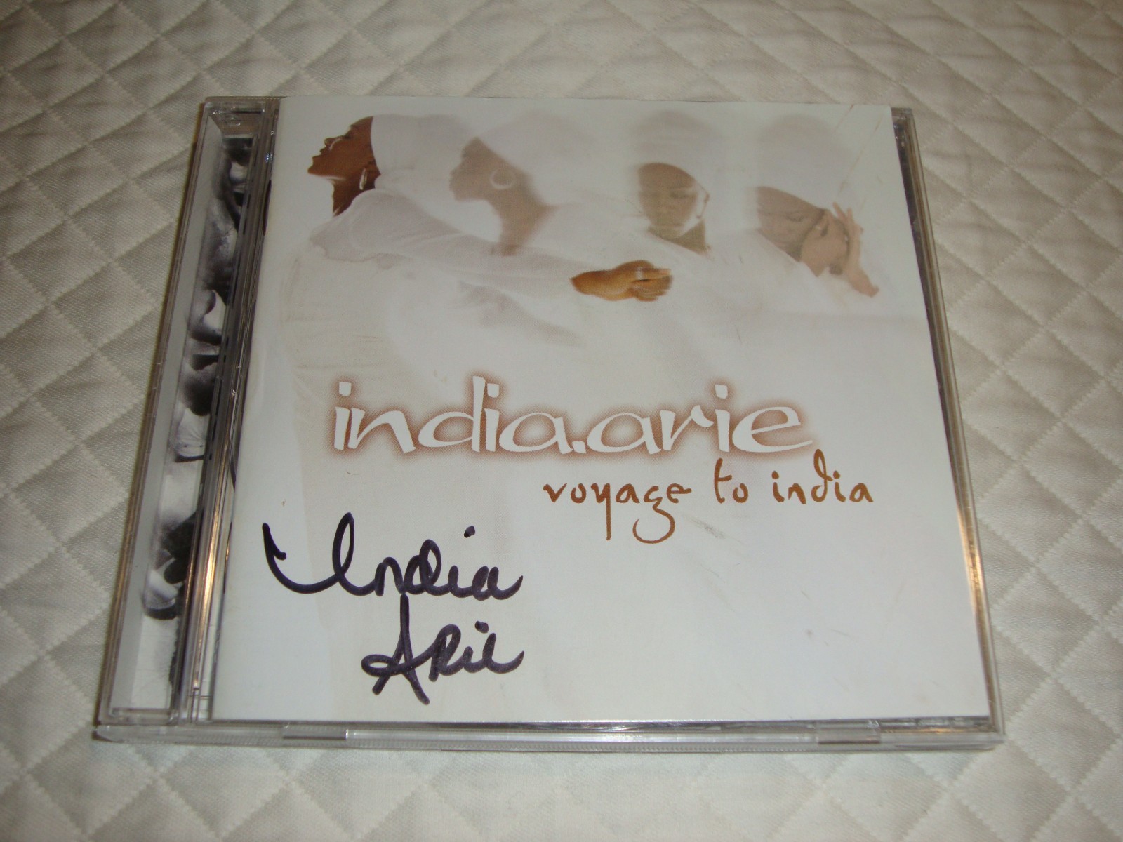 India Arie Voyage To India cd signed