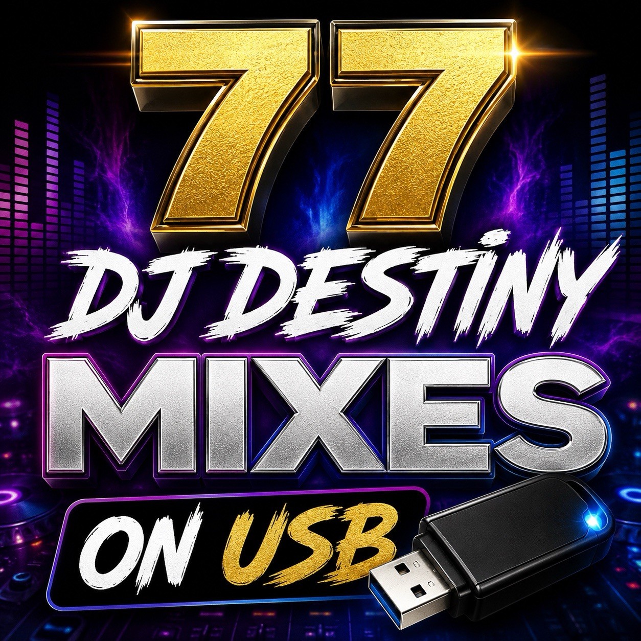 Dj Destiny - Chicago 77  Full Length Megamixes On USB