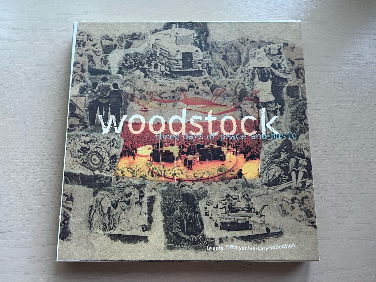 Woodstock Three Days of Peace and Music 25th Anniversary 4CD and Book