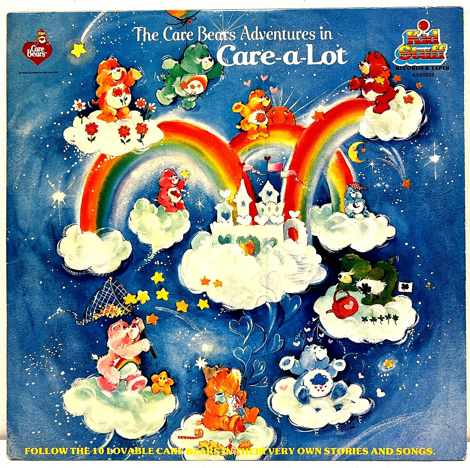 The Care Bears Adventures In Care-A-Lot 1983 Vinyl Kid Stuff Records 1st Press