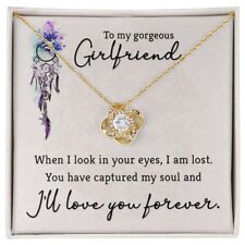 When I Look in Your Eyes Love Knot Necklace | To Girlfriend picture