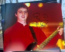 Oasis Signed Paul Guigsy McGuigan photograph. Signed in August 2026 picture