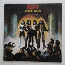 Kiss - Love Gun (Marble Colors Orange & Navy Blue) 180gm, Read Description Below picture