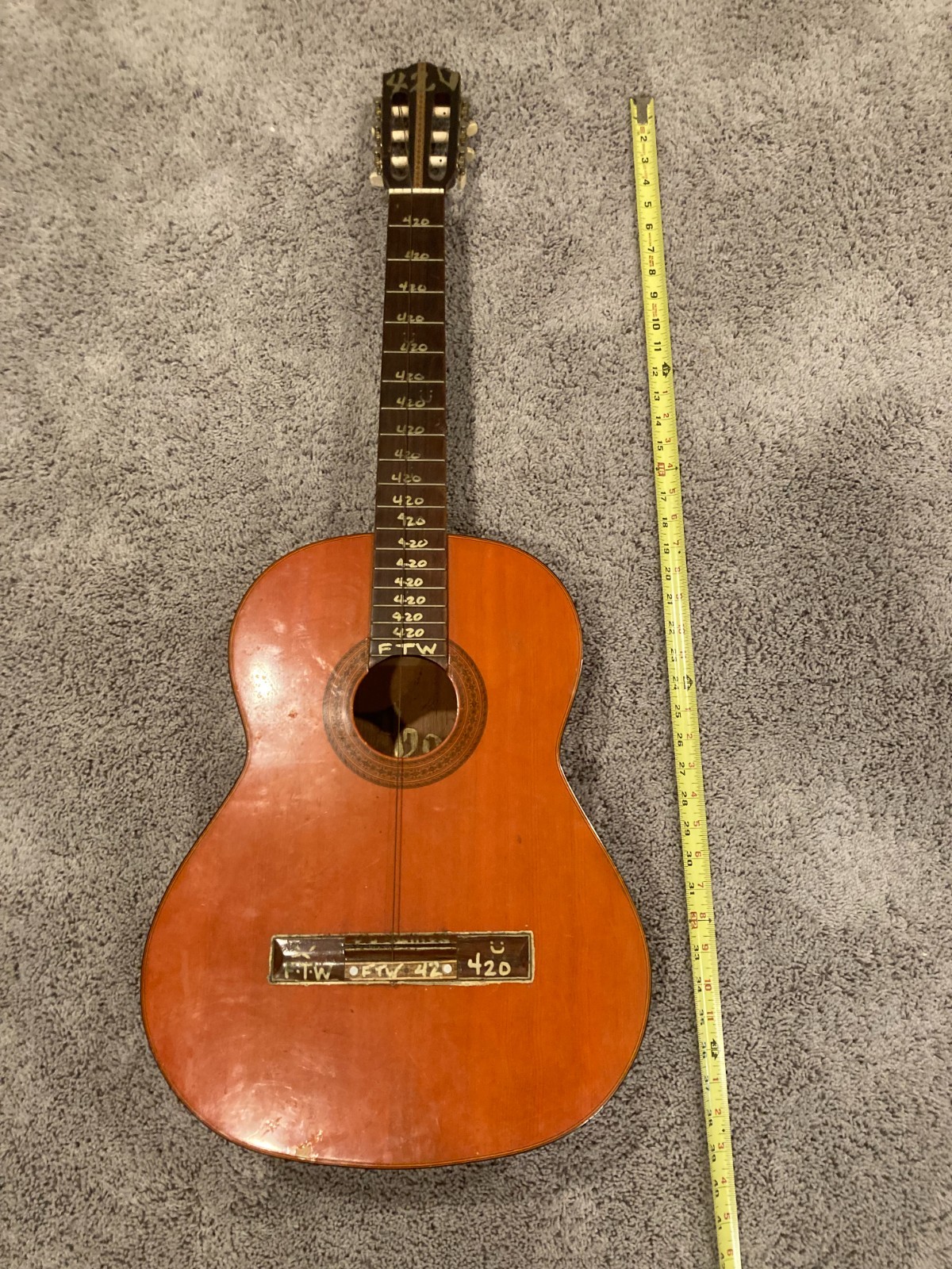 Custom FTW 420 Edition Orange Classical Guitar