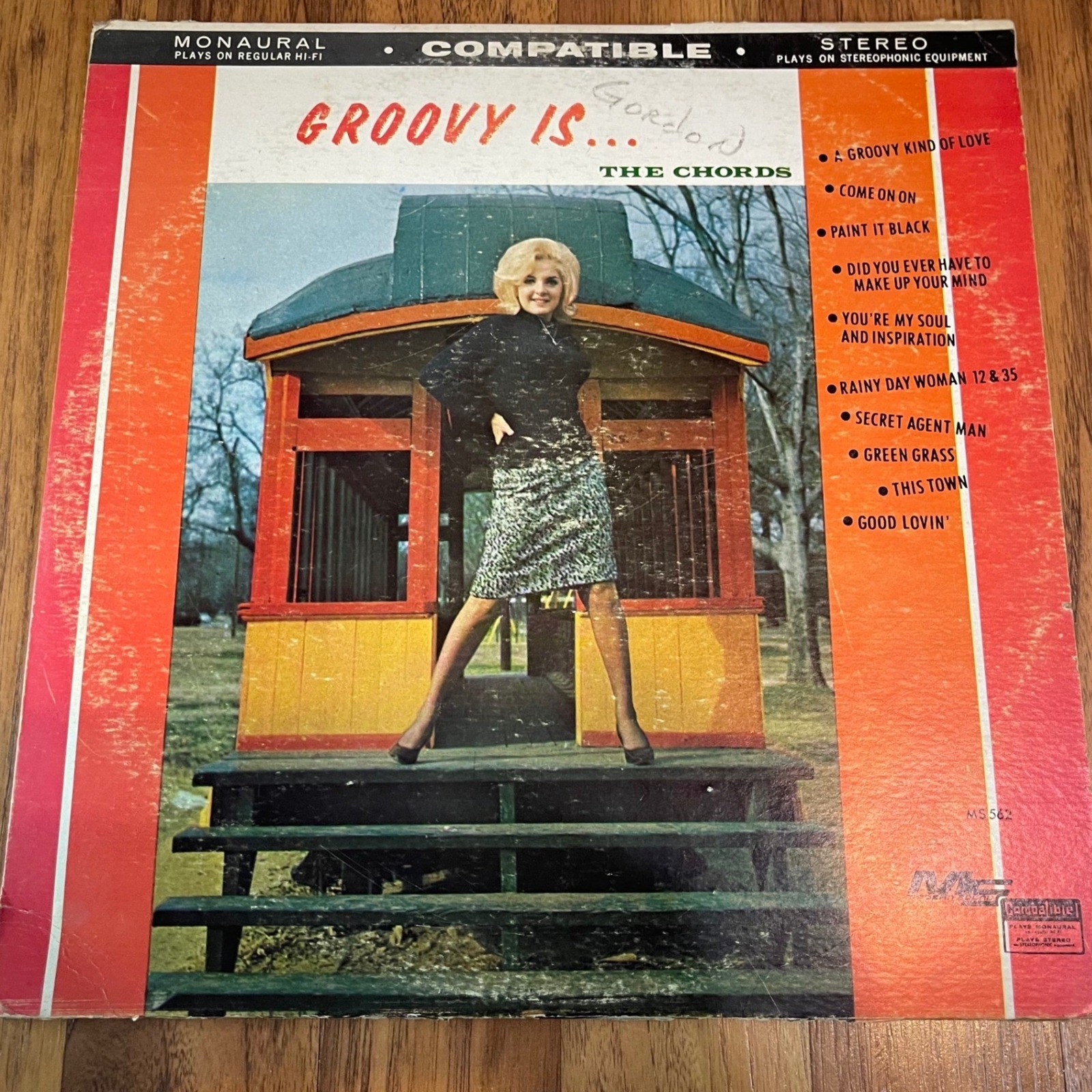 The Chords Groovy Is Vinyl LP Modern Sound MS 562 1960s Rock Paint It Black 12