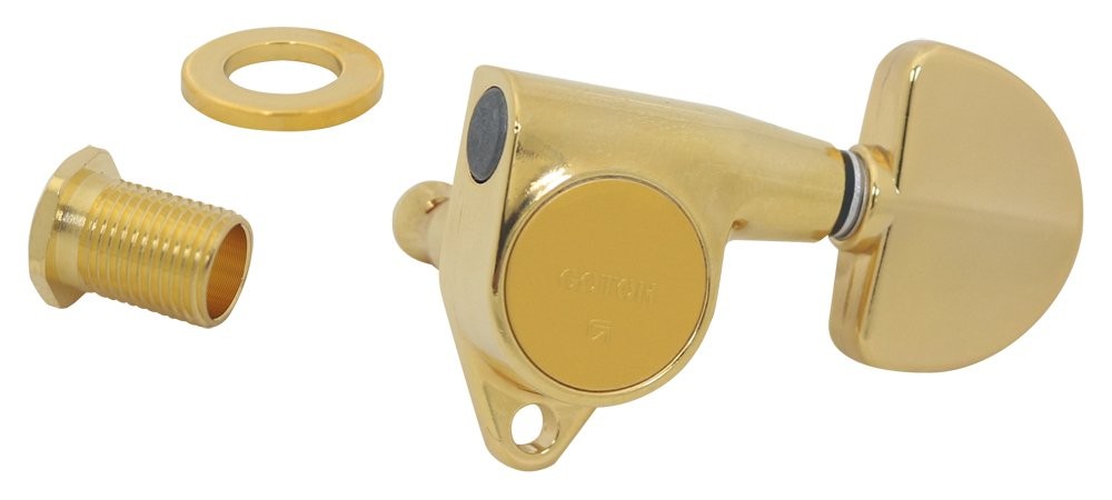 Gotoh Electric Guitar Tuners, 20 Buttons, 3+3, Gold (05182Gx) Sg301-20-3+3-Gg_
