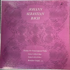 Bach Bronislaw Gimpel Partitas For Unaccompanied Violin Classical Dover LP picture