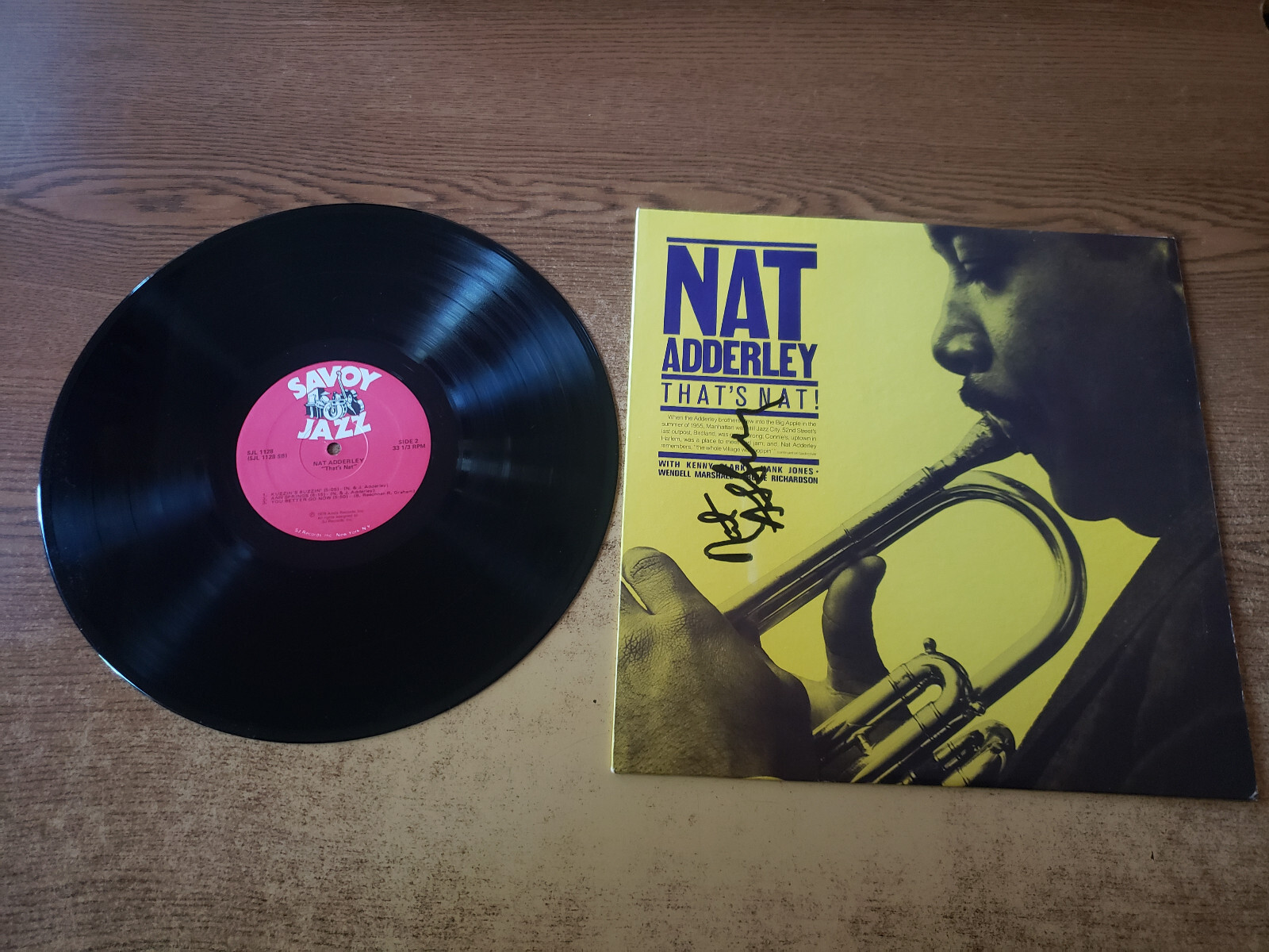 AUTOGRAPHED 1970s EXCELLENT Nat Adderley – That\'s Nat LP33