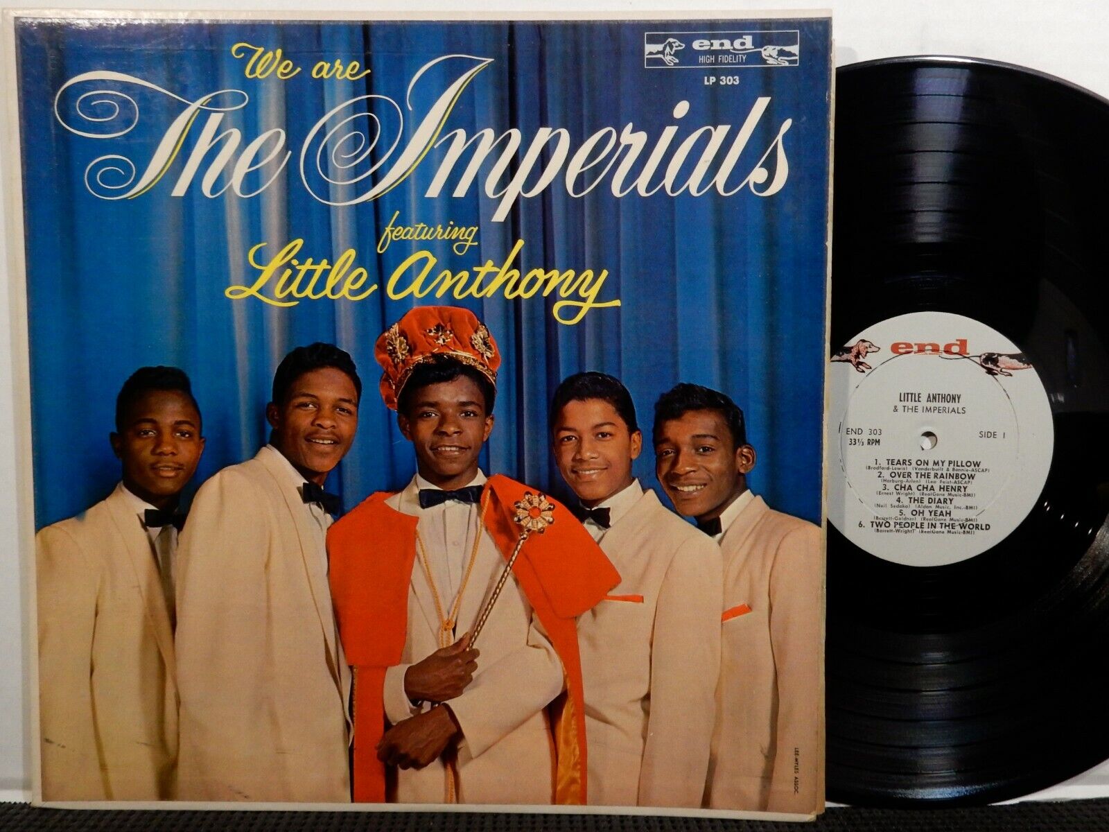 LITTLE ANTHONY & THE IMPERIALS LP END LP 303 MONO 1959 Soul Doo Wop