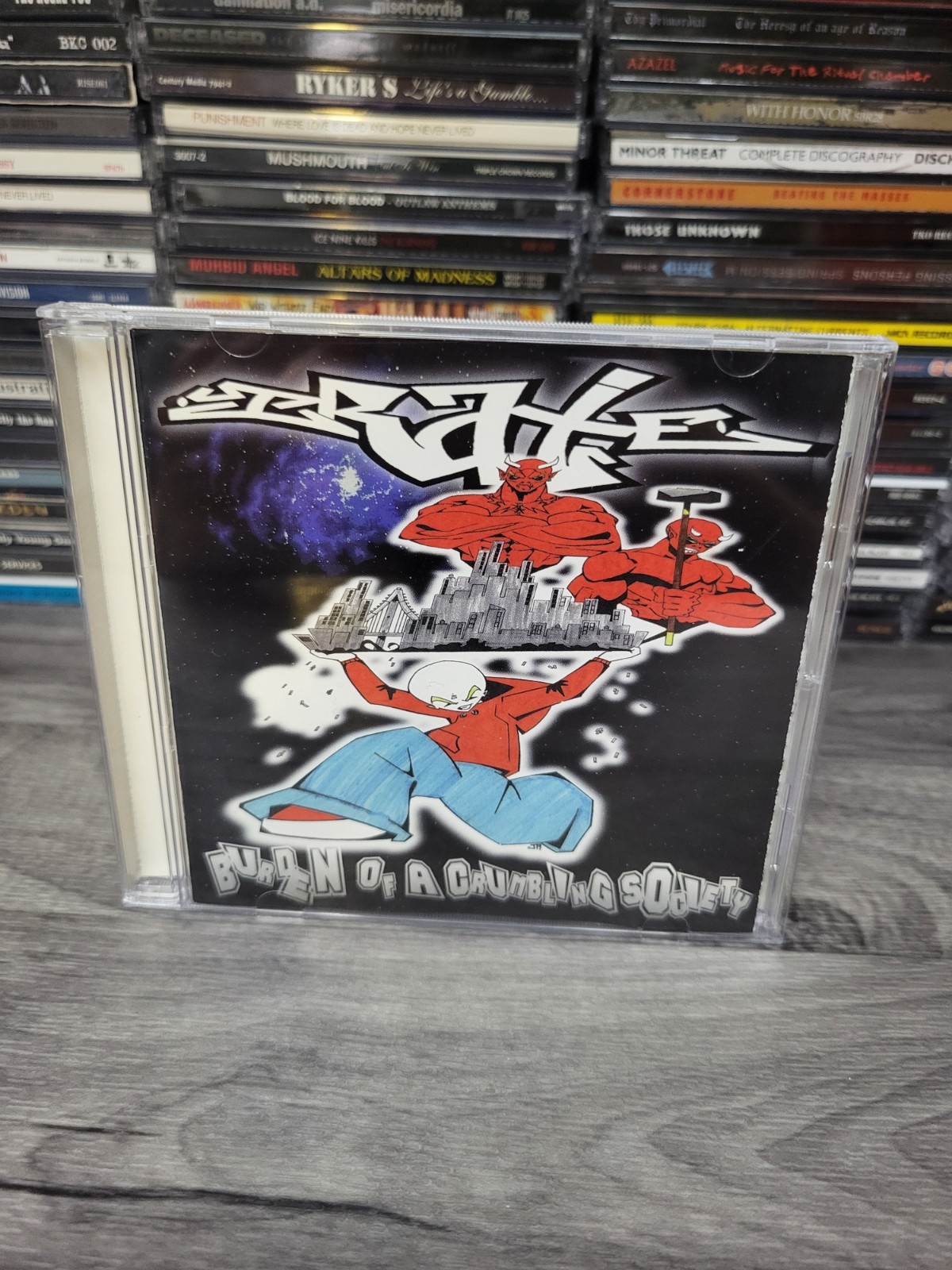 Even If It Smells Productions 1998 Irate Burden Of A Crumbling Society CD RARE