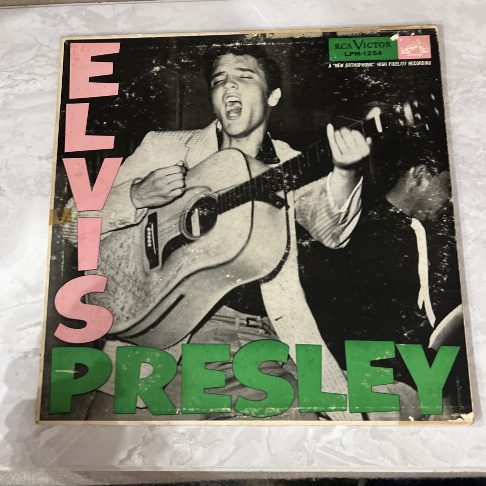 ELVIS PRESLEY Debut S/T LP RCA Victor LPM-1254 Black Label Vintage Vinyl Record