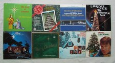 Lot of 8 Vintage Vinyl Christmas Albums, 33Rpm, vinyl LP's, Various Artists picture