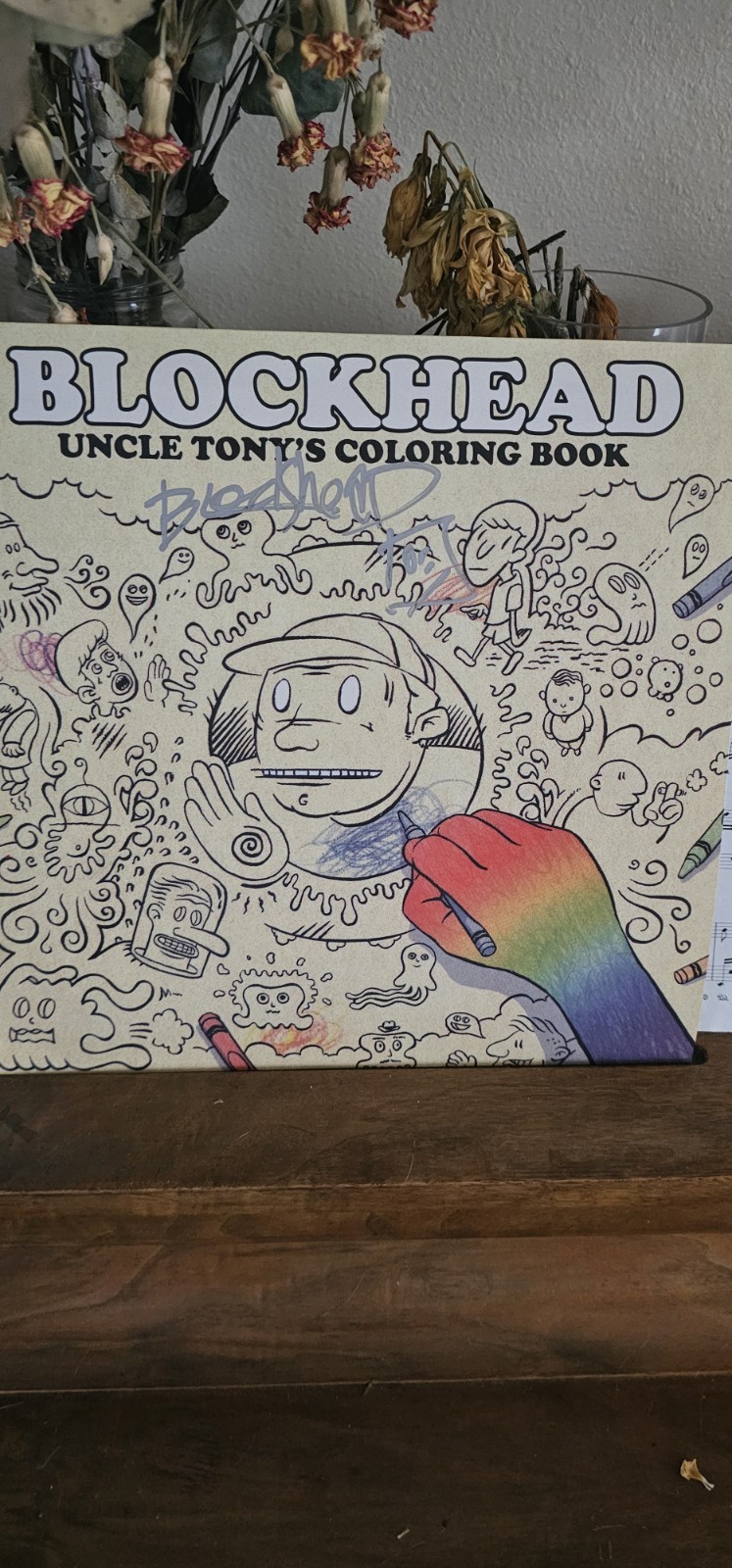Blockhead Uncle Tony's Coloring Book, 2LP, Colored Vinyl Signed