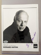 Bernard Haitink signed 8/10 photo. PSA picture