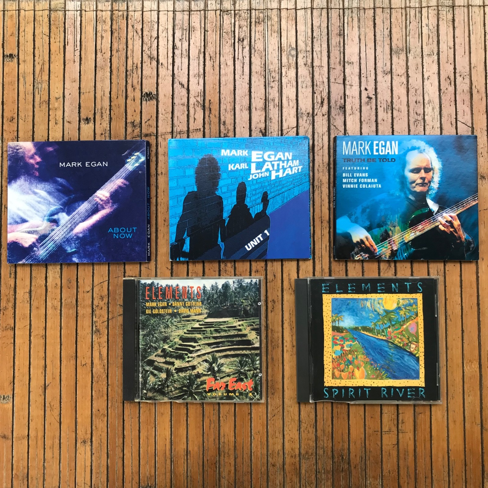 Mark Egan 5 CD LOT (all VG+ or Better) Jazz Fusion Smooth Cool Contemporary