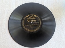 Antique 1915 Victor 17894 Nat M Wills Parody On Eight Familiar Songs 78 RPM 10 picture