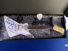 Tommy Thayer Signed Autograph Miniature Guitar Axe Heaven KISS Boxed Display picture
