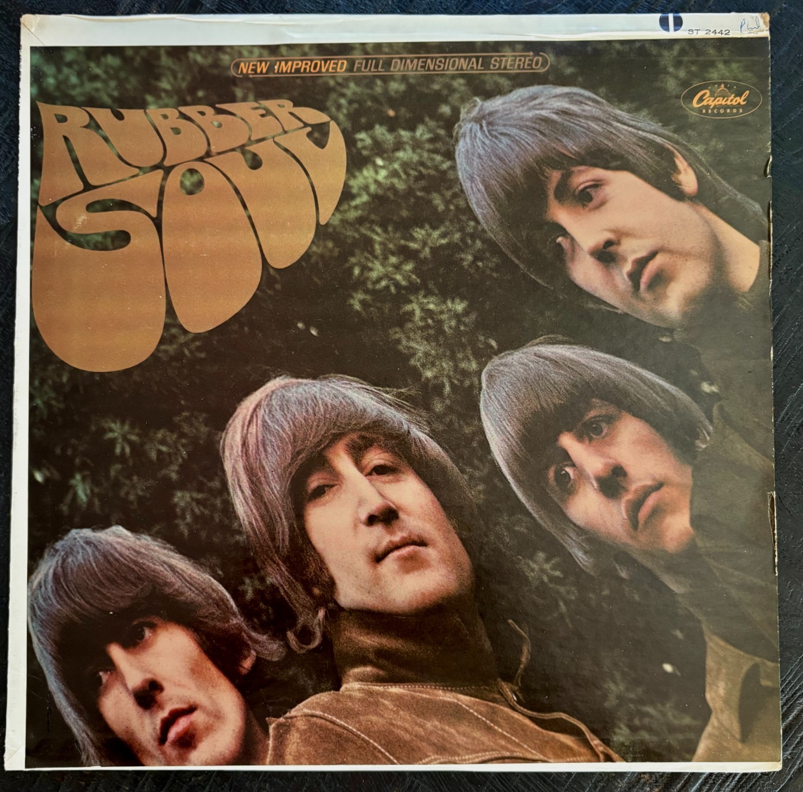 THE BEATLES - 1968 STEREO EAST COAST MIX U.S. CAPITOL RUBBER SOUL LP - EX