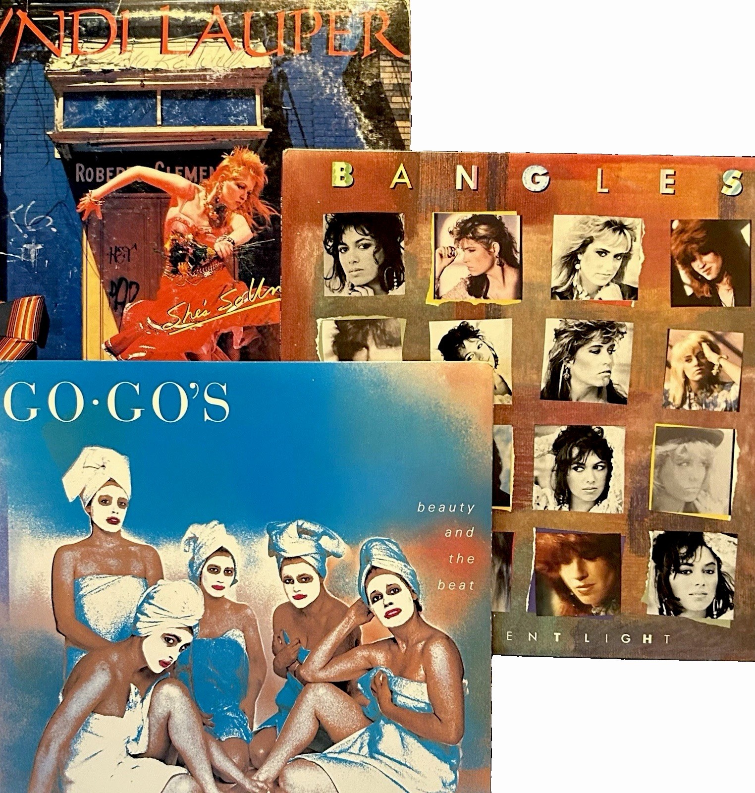 Ladies of the 80’s Vinyl Set (3 LP) Bangles Cyndi Lauper Go-Go’s 🎤