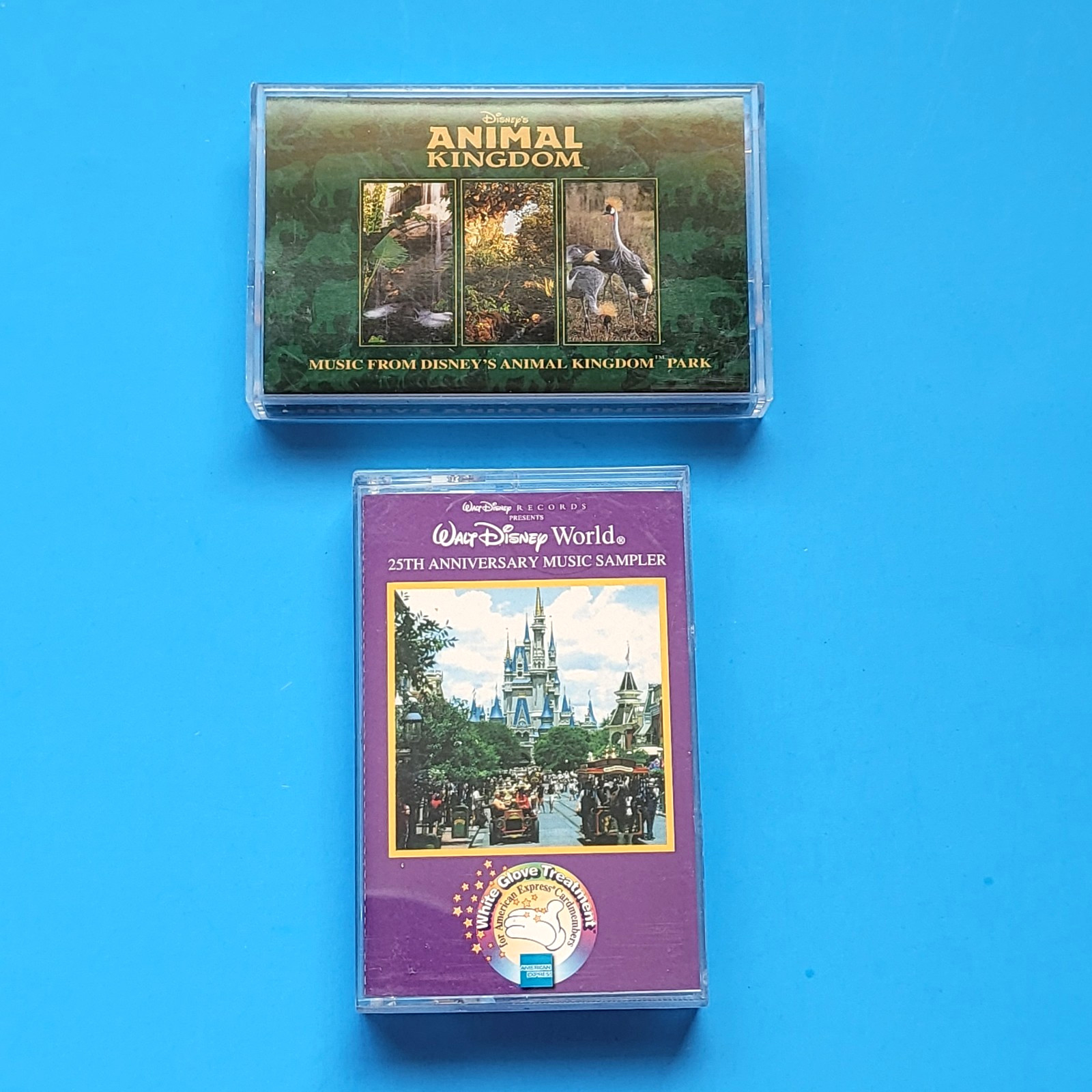 Disney's Animal Kingdom and Walt Disney World 25th Anniversary Cassette Tapes