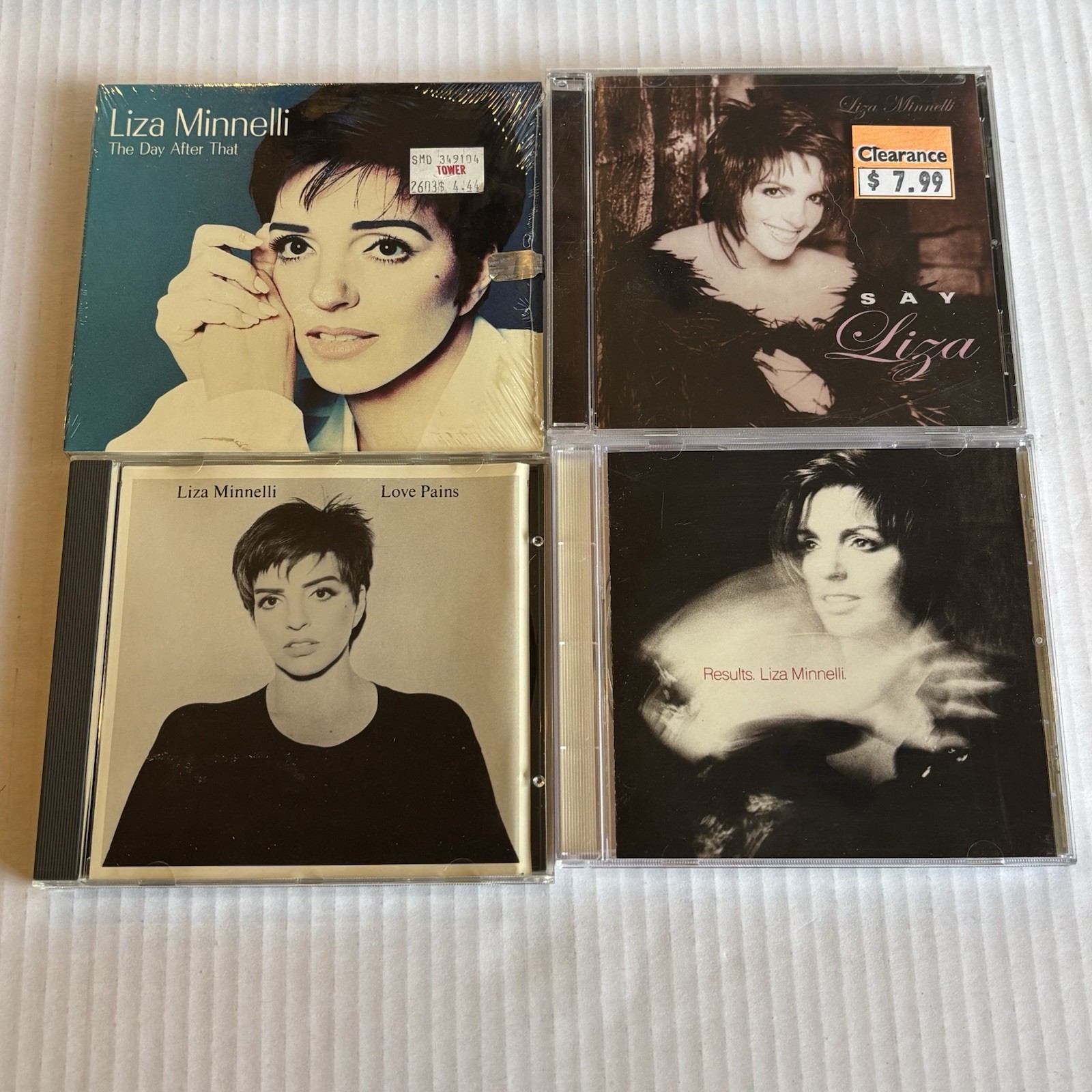 Liza Minnelli 4 CD Lot DAY AFTER THAT, Say, LOVE PAIN - Demo, Results NEW & USED