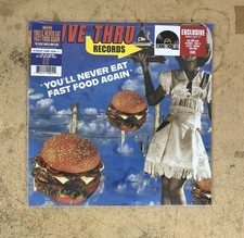 YOU'LL NEVER EAT FAST FOOD AGAIN 2 LP COLOR VINYL COMP NEW RSD 2026 DRIVE THRU picture
