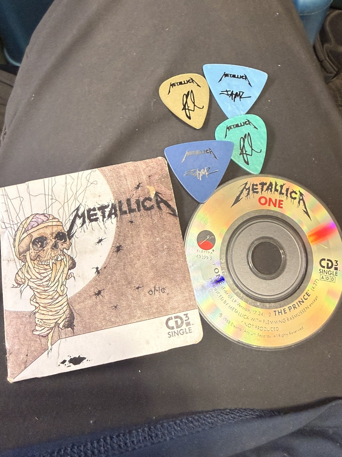 Metallica *RARE* 4 Guitar Picks One & The Prince CD3 Single 1988 Mini Cd Limited