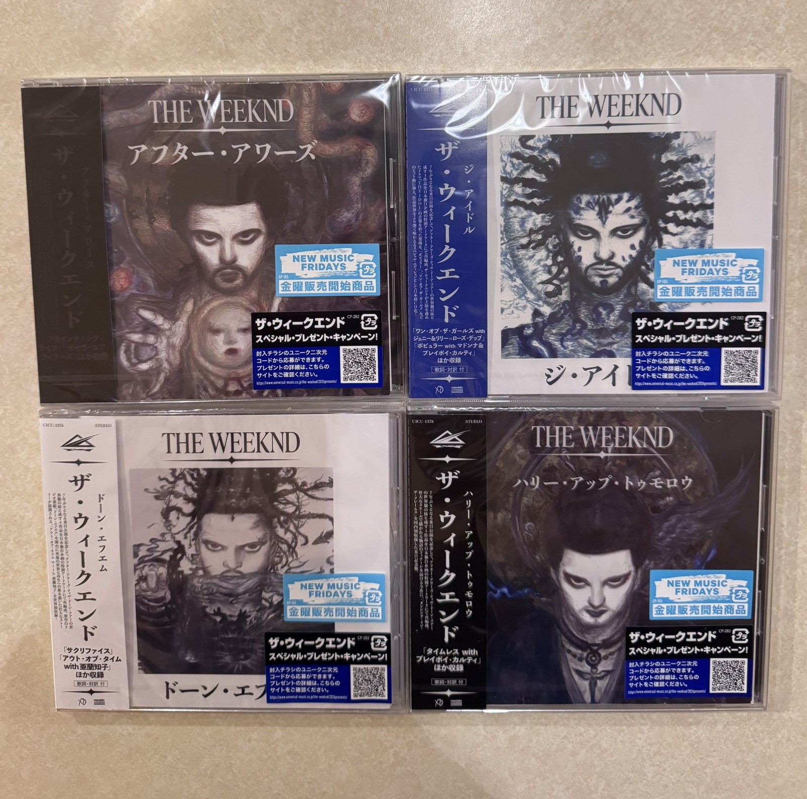 The Weeknd Set Of 4 CD Japan Limited Edition US SELLER
