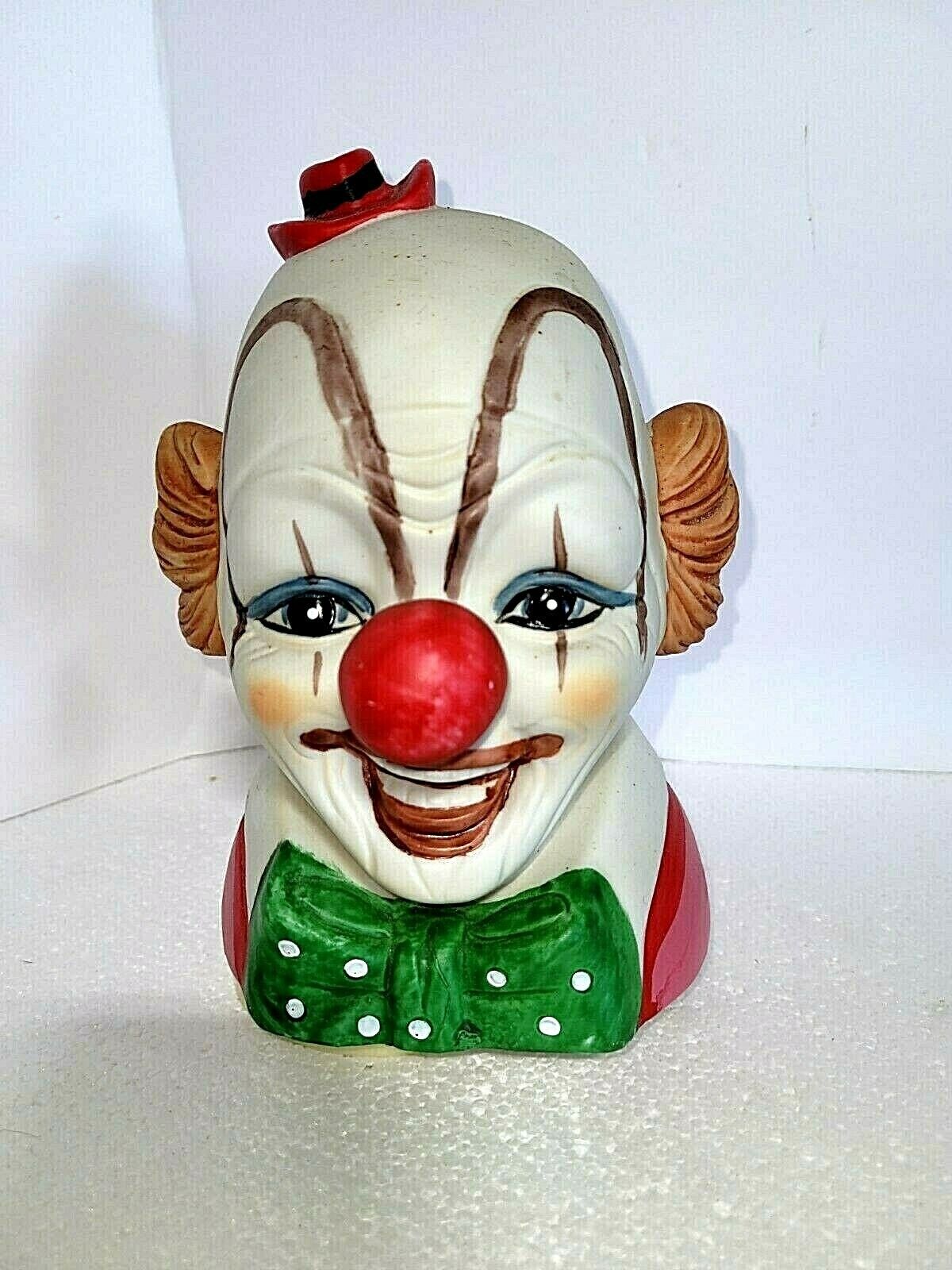 Rare Vintage Ceramic Musical Clown Head
