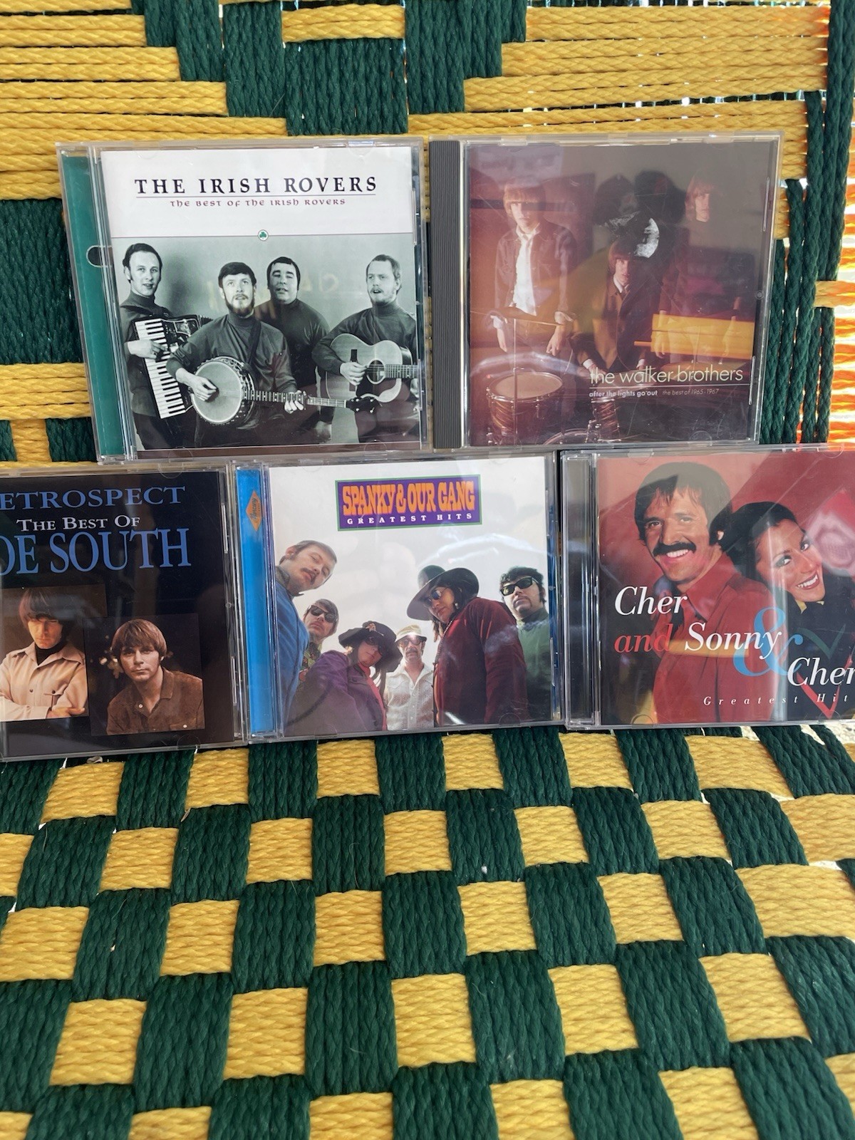 5 1960s hitmakers Best of CDs :Spanky, Sonny & Cher, Walker Bros , Much more