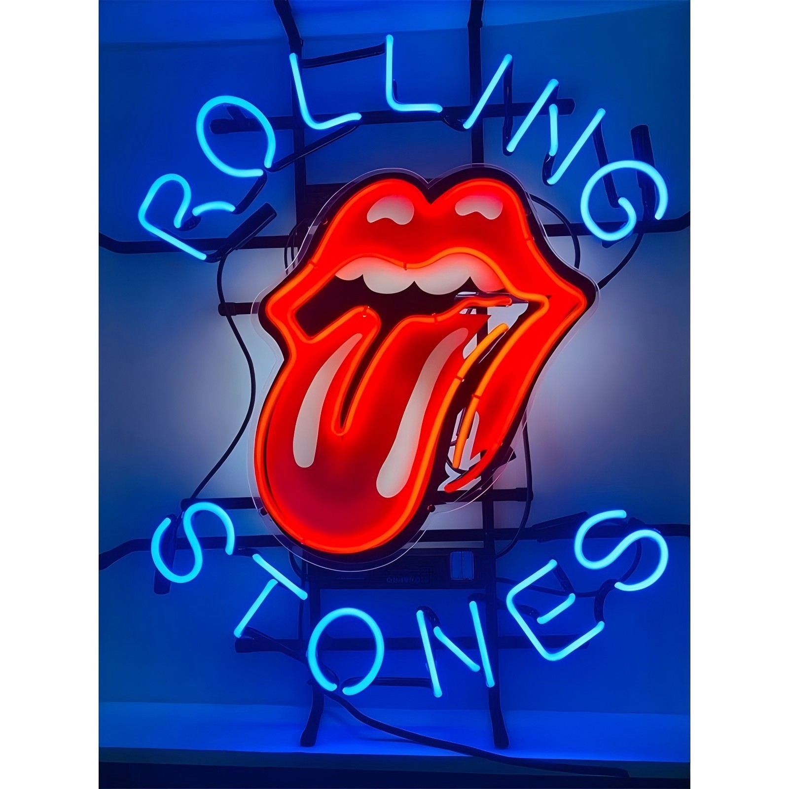 Rolling Stones Music With HD ViVid Printing Neon Sign 20