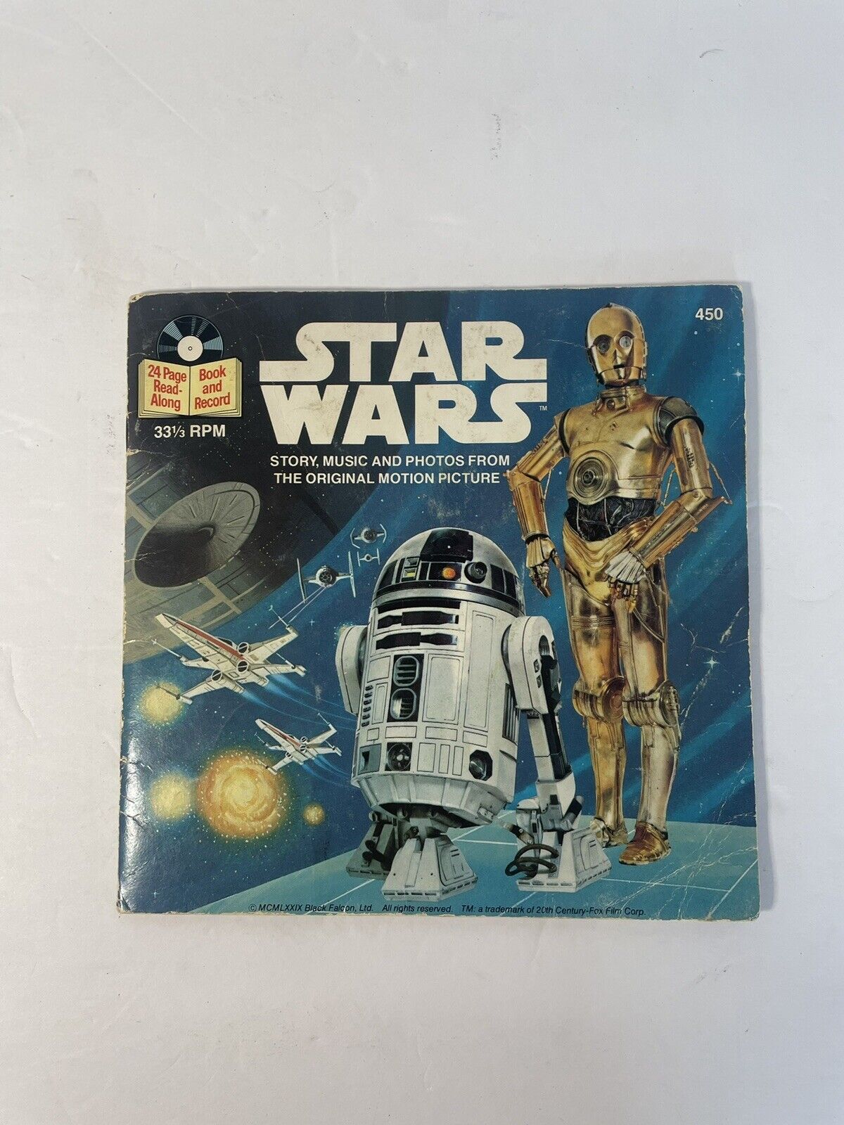 Vintage Star Wars - Read Along Book and Record #450 Vinyl Record 1980, one owner