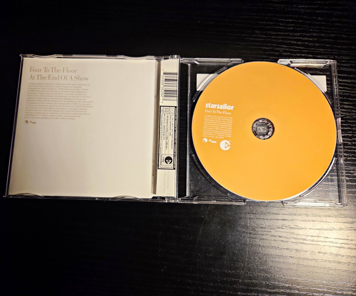 Starsailor Four To The Floor CD  EMI Indie Rock Enhanced CD