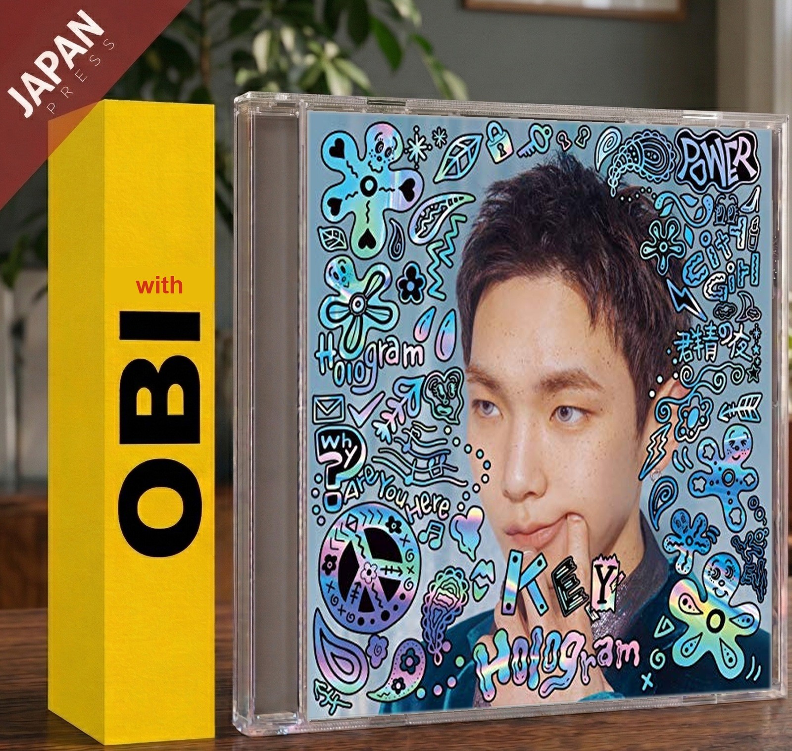 KEY - Hologram (AS USUAL) Regular Edition w/OBI CD Japan Import K-Pop