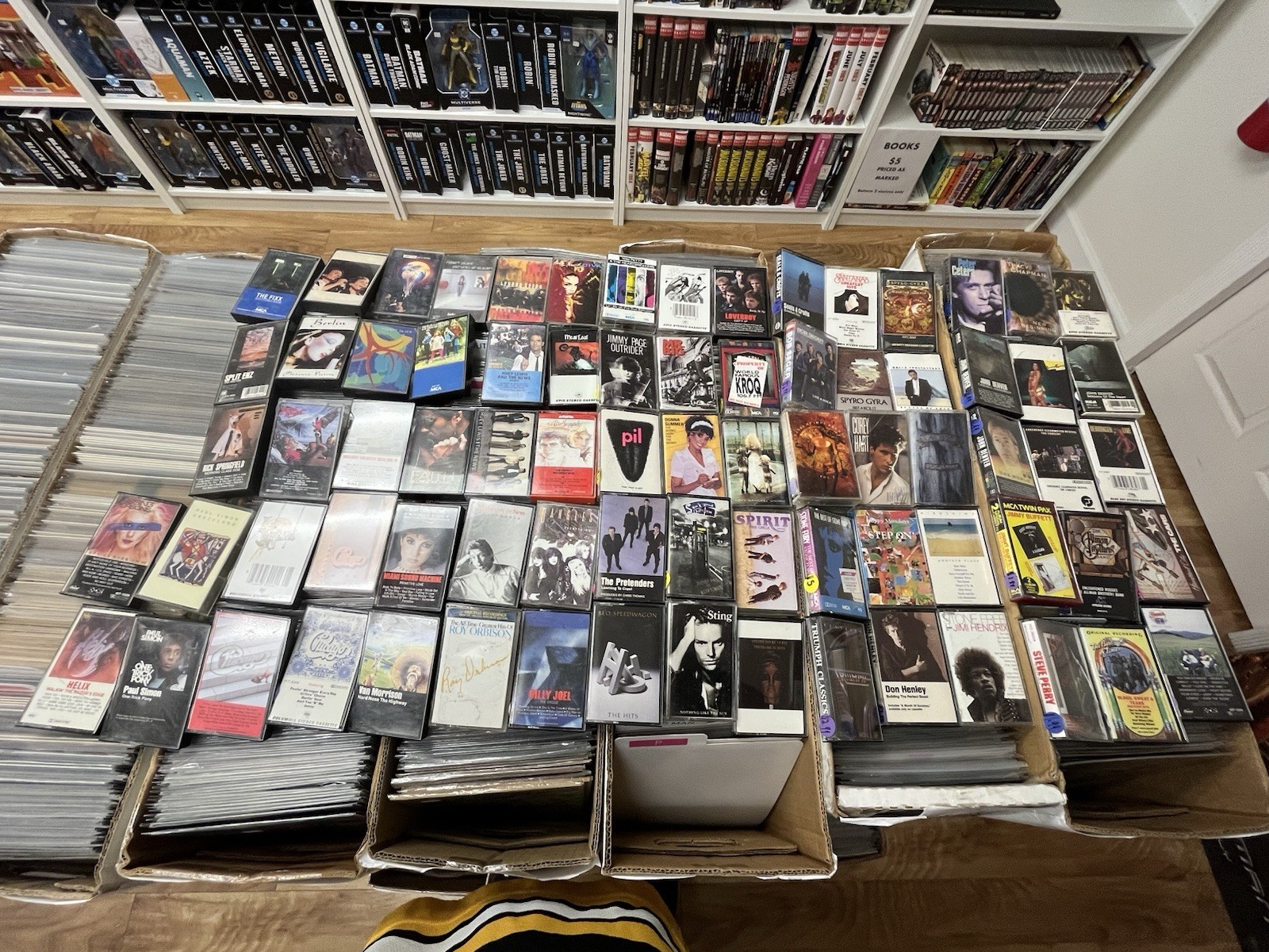 Lot Of 77 Cassette Tapes Billy Joel Tape John Denver Hendrix Huey Lewis Buffett