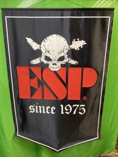 ESP Guitar Bass Hollywood Banner Sign 36”x 56” Dealer Store Music Fabric Custom picture