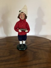 BYERS CHOICE CAROLER BOY WITH HARMONICA  picture