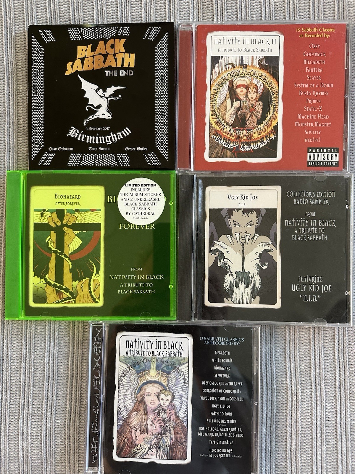 BLACK SABBATH 4 Tribute CDs and THE END 2 CD Plus Blu Ray Like New