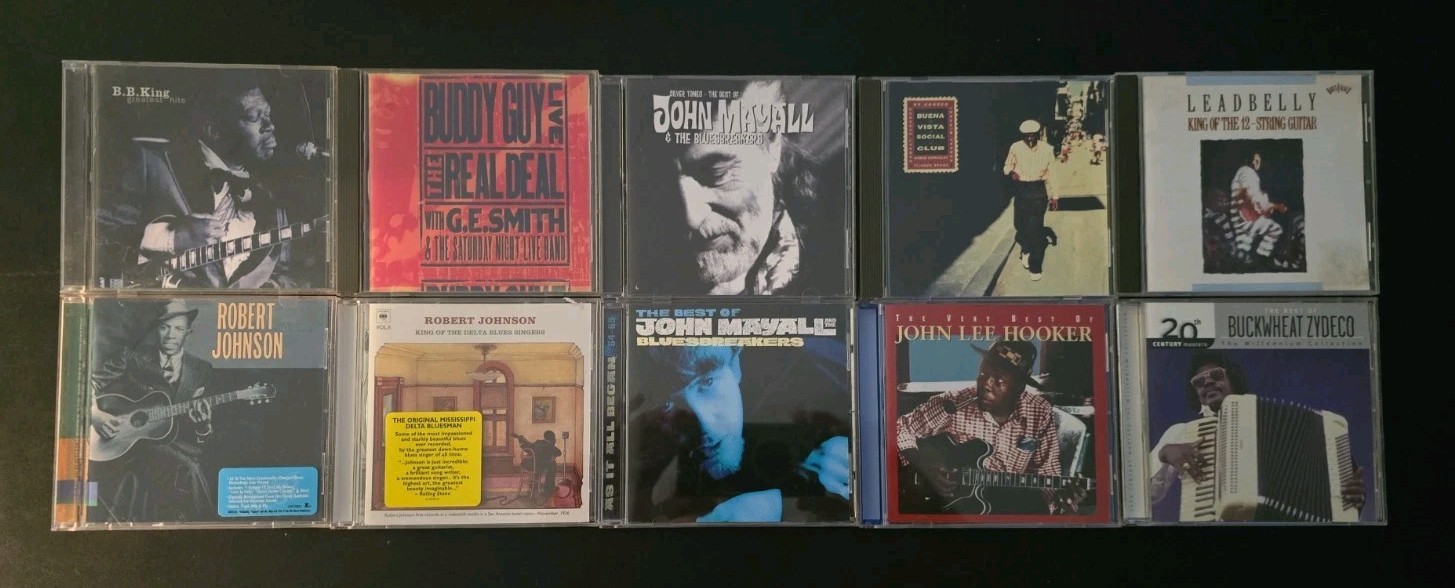 Blues Legends Cd Lot B.B.,Robert Johnson,Buddy Guy, Mayall,Hooker,Leadbelly....
