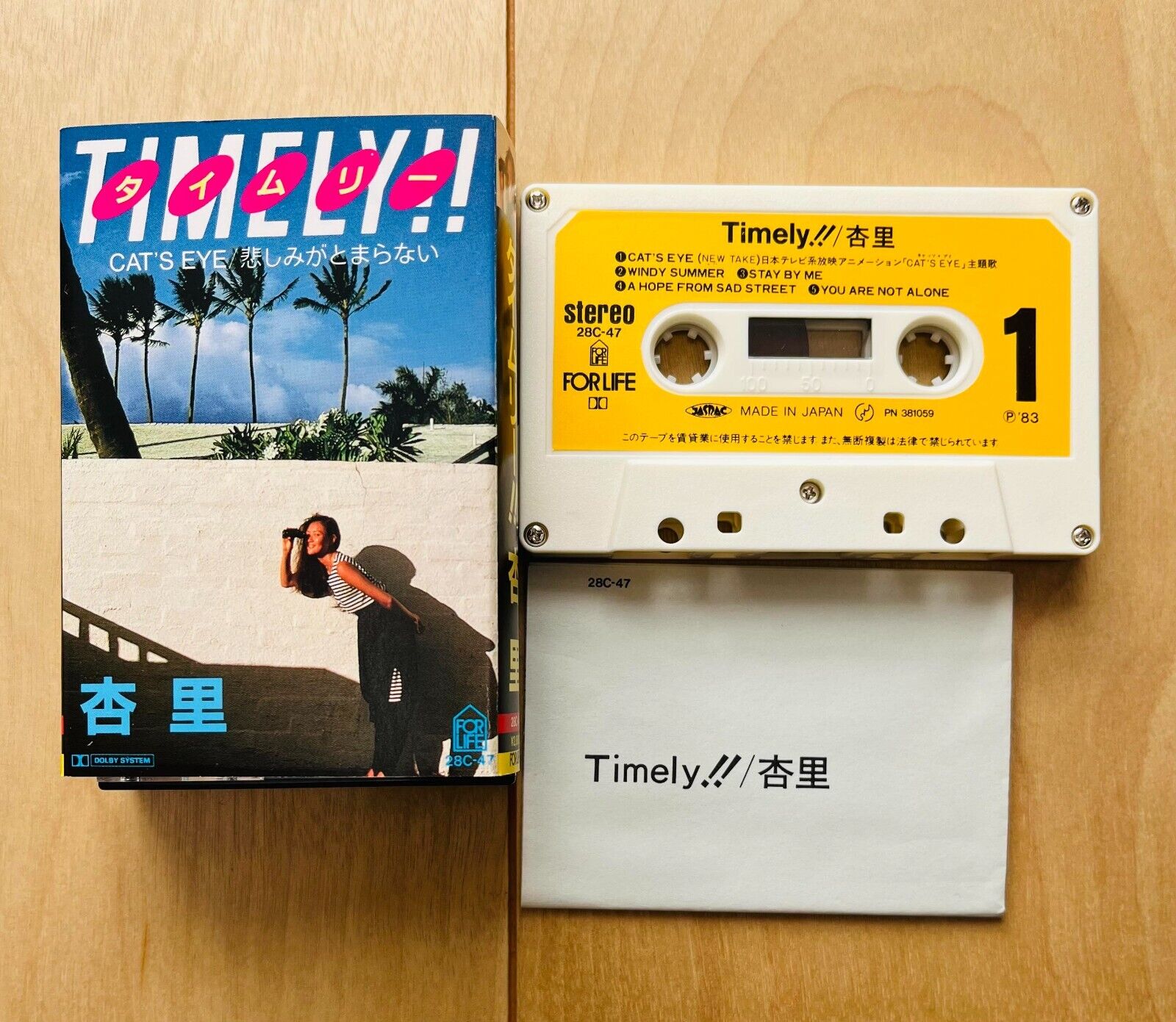 ANRI / Timely Cassette Tape 1983 For Life Record City Pop Toshiki Kadomatsu
