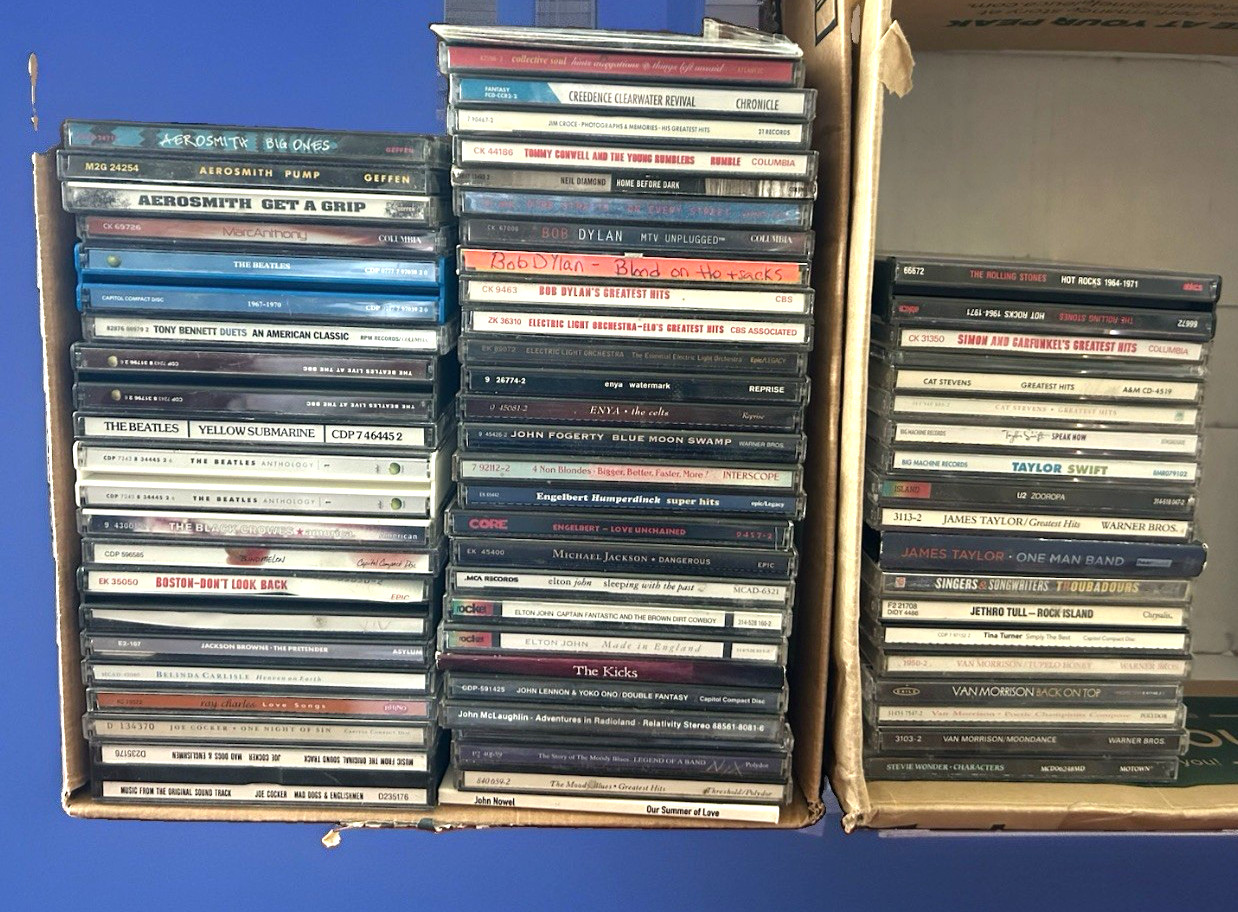 LARGE CD LOT= 65+ Count  1970s, 80s,90,00s…Pop/Rock/etc Mostly Used