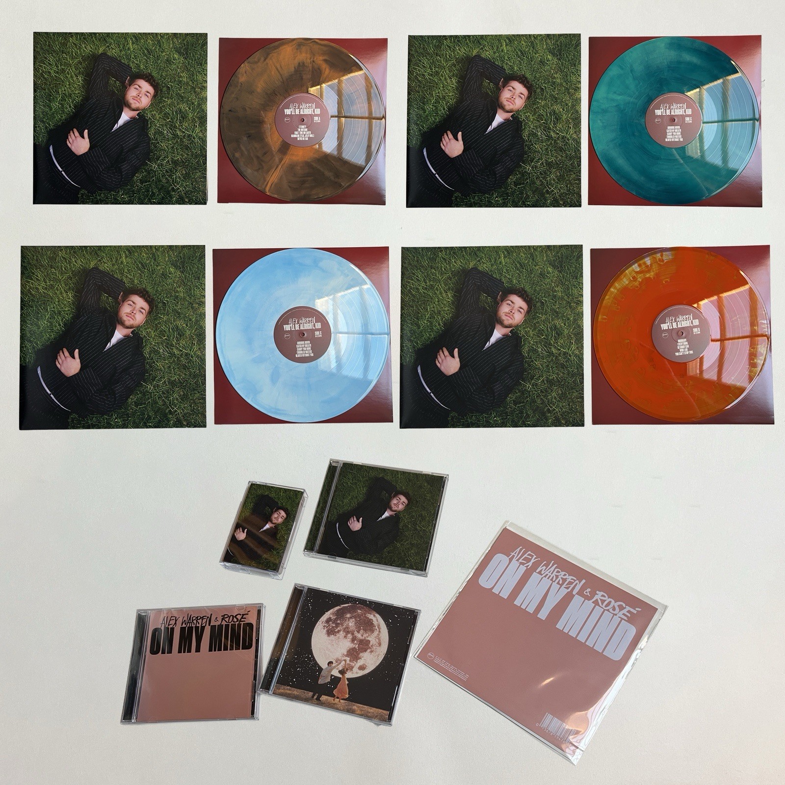 Alex Warren You\'ll Be Alright Kid Vinyl CD Cassette Ultra Bundle RARE SOLD OUT