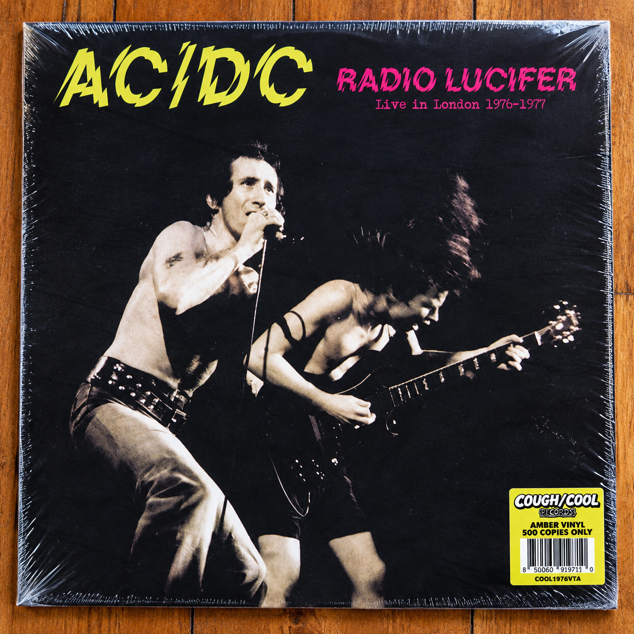 AC/DC Radio Lucifer Live In London 1976-1977 Amber Colored Vinyl LP Bon Scott